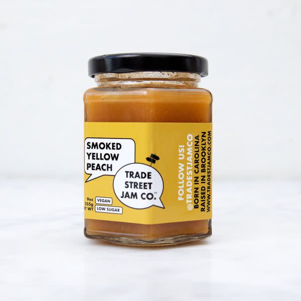 12) Trade Street Jam Co. Smoked Yellow Peach Jam 9oz