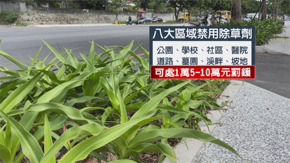 花蓮限制公園、道路等8大區域　禁用除草劑