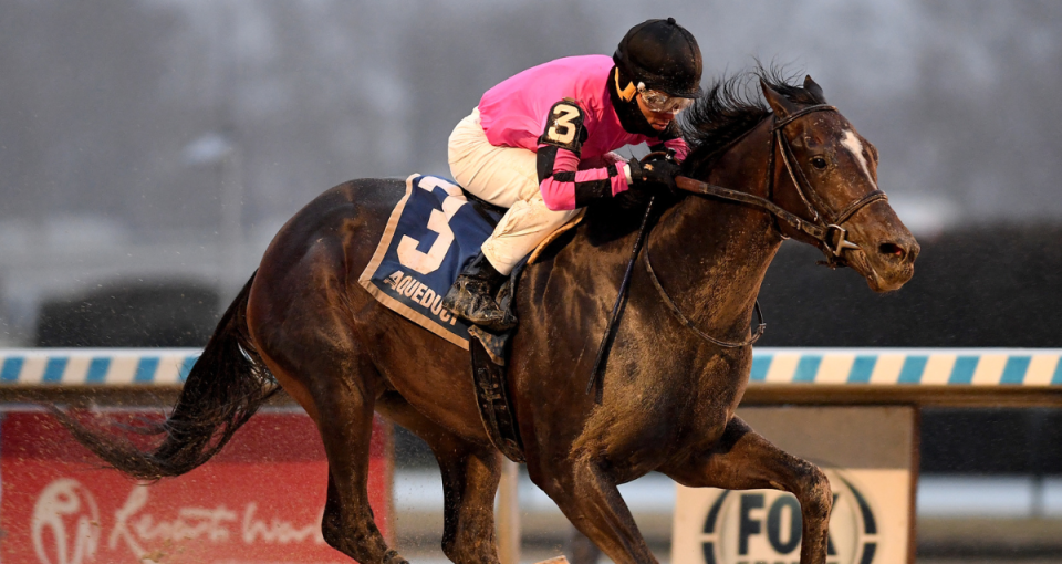 Deterministic and jockey Joel Rosario won the Grade 3 Gotham on March 2 at Aqueduct.