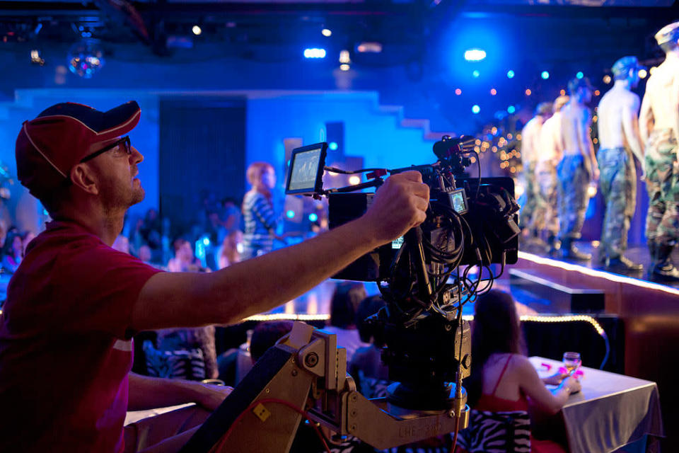 Steven Soderbergh on the set of Warner Bros. Pictures' "Magic Mike - 2012