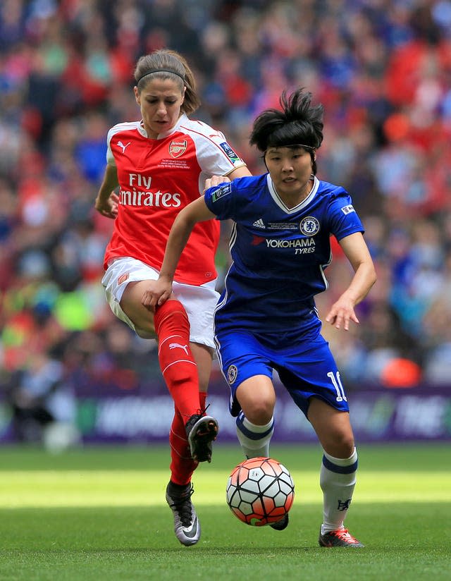 Losada (left) played for Arsenal in 2015 and 2016 (Nick Potts/PA).