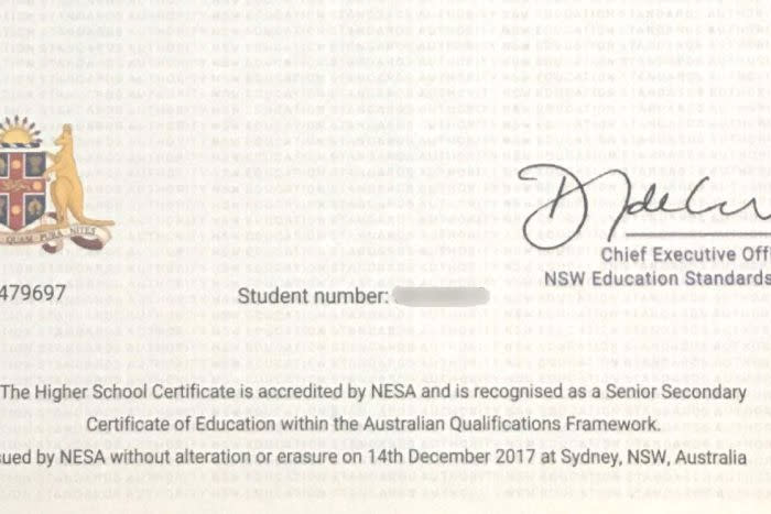 HSC error: NSW high school graduates receive certificate with wrong year