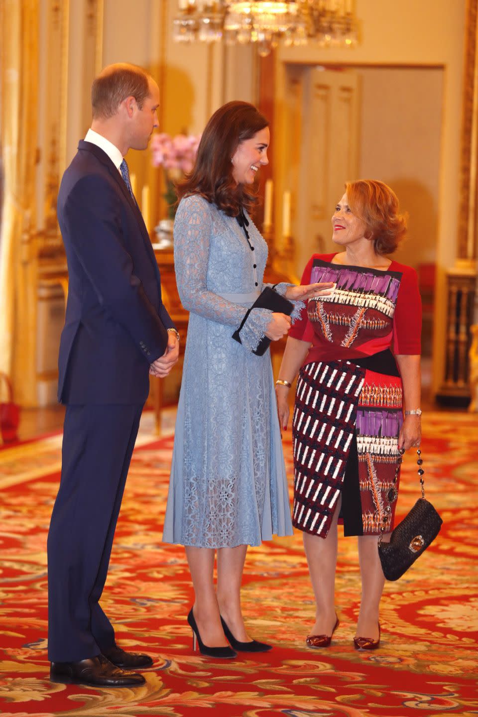 People commented online claiming the Duchess 'doesn't even look pregnant'. Photo: Getty Images