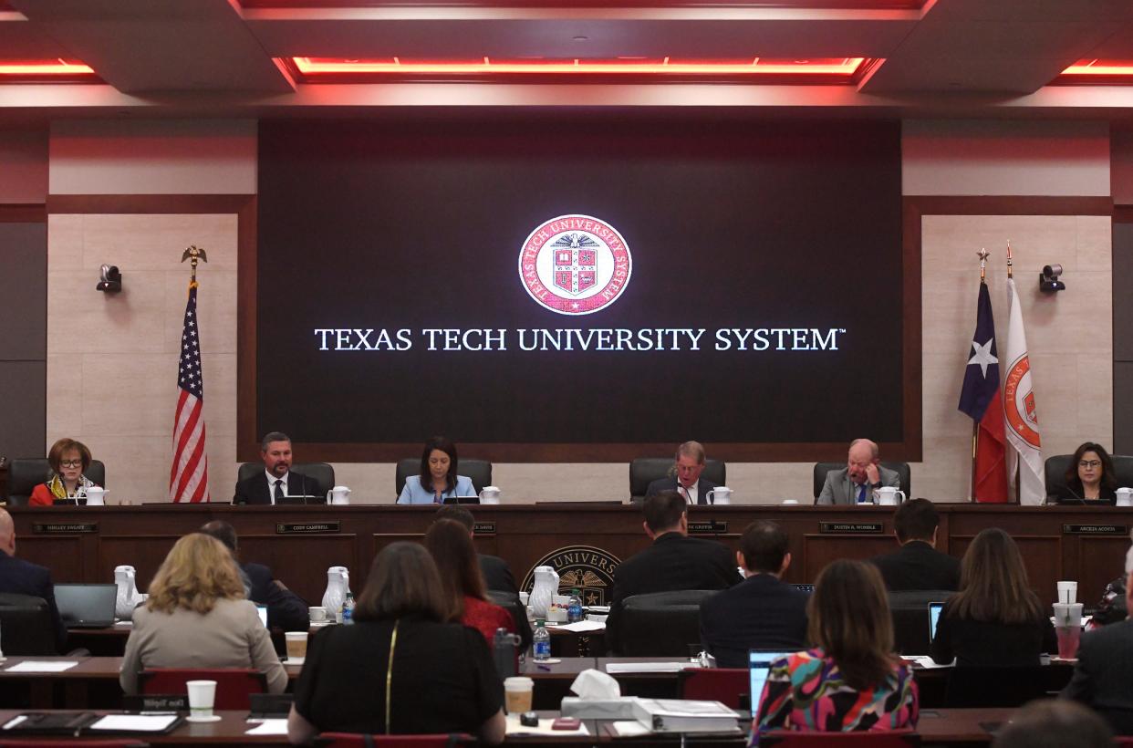 The Texas Tech University System board of regents swears in new members, Thursday, May 4, 2023, at the Texas Tech University System Admin Building.