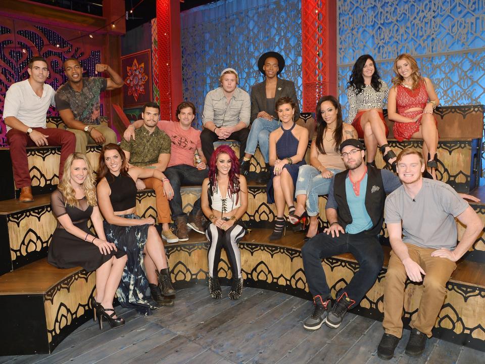 Cast members from MTV's The Challenge at a reunion