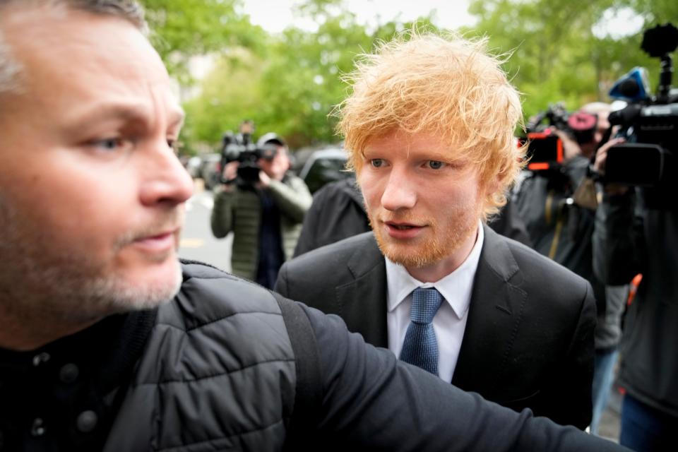 Ed Sheeran Copyright Lawsuit (Copyright 2023 The Associated Press. All rights reserved.)