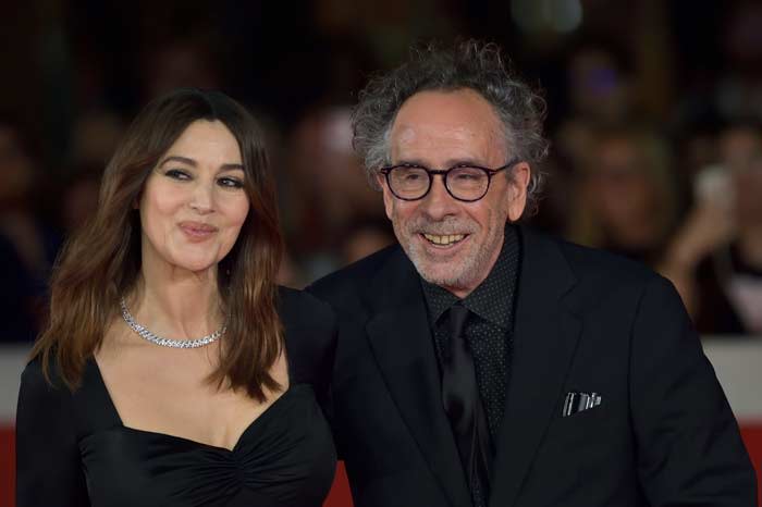 Tim Burton y Monica Belucci