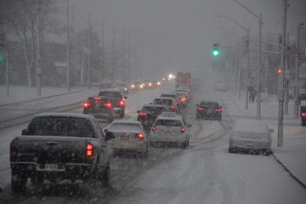 Environment Canada issued a winter weather travel advisory Friday morning for southwestern Ontario. (Mike Evans/CBC - image credit)