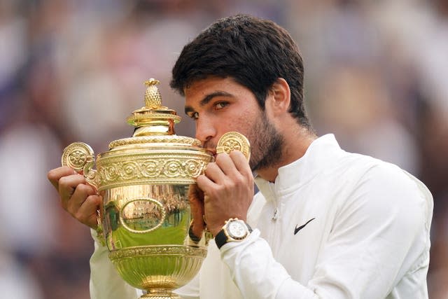 Wimbledon champion Carlos Alcaraz 