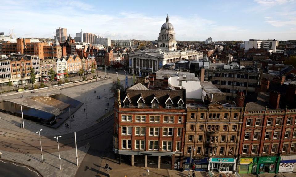 Nottingham city view