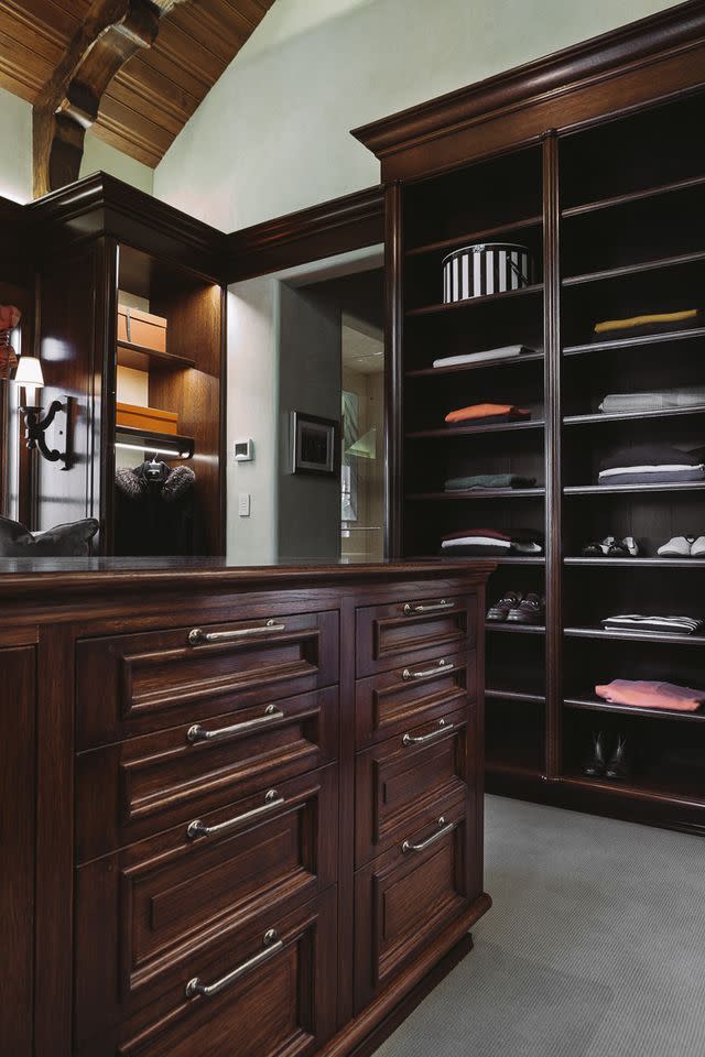 old money mahogany veranda walk in closet ideas