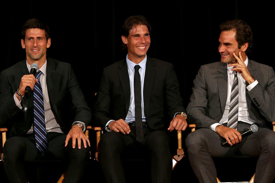 Federer, Nadal et Djokovic