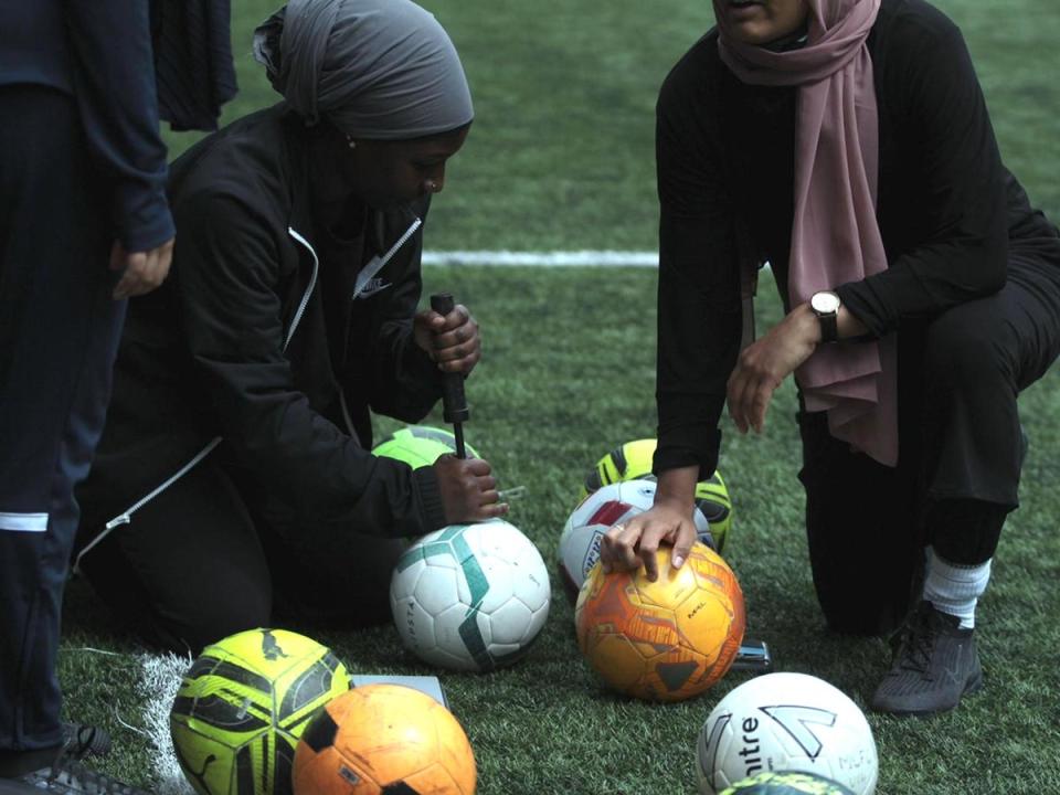 ’This feels like an exciting time that will make a difference for sports groups like ours and the women who play for us,’ says Sisterhood FC’s Saleh (Furvah Shah)