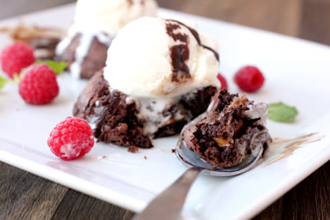 Candy Bar Lava Cake