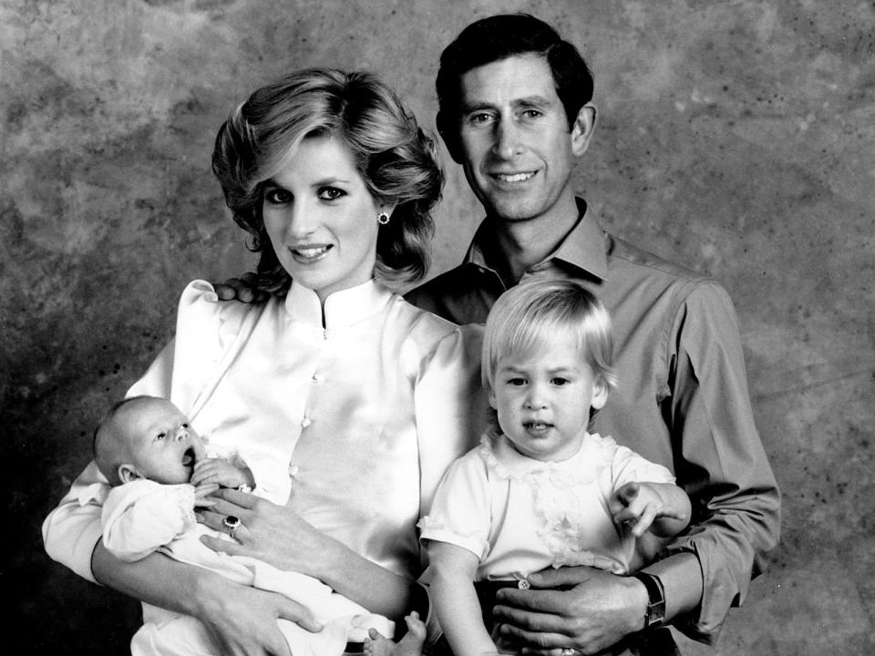 The Prince and Princess of Wales, Prince Charles and Princess Diana, pose for a family portrait with their sons, Prince William, right, and Prince Harry, at the Kensington Palace in London, England on Oct. 6, 1984. Prince Harry was born on Sept. 15. Prince William was born June 21, 1982. Ten years ago - Diana, Princess of Wales, was killed in a car crash in Paris with her friend, Dodi Fayed, on August 31, 1997.