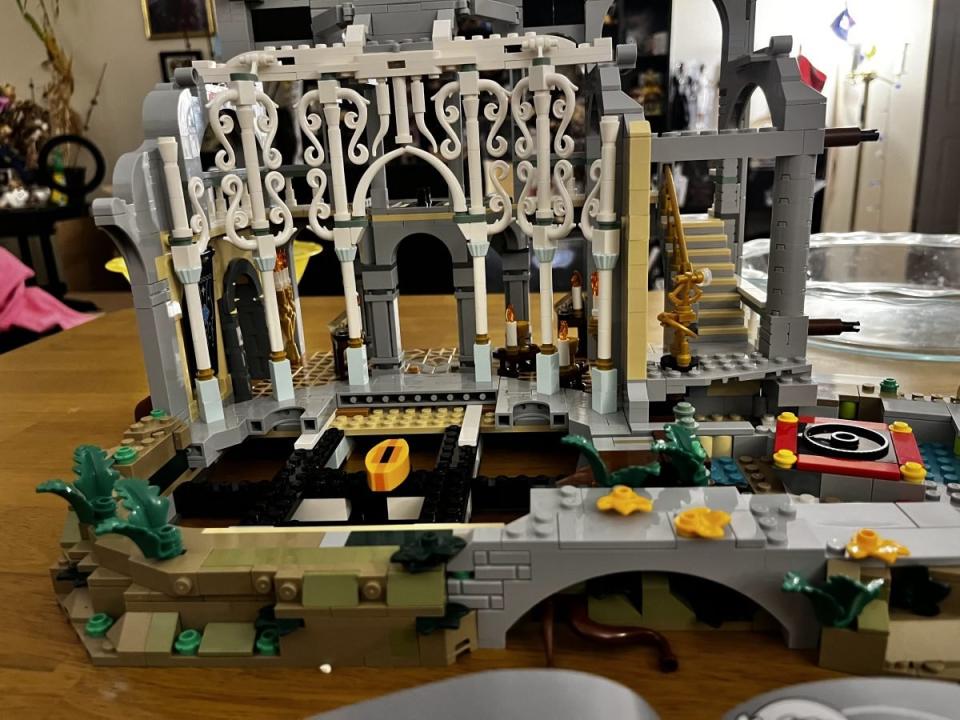 Lord of the Rings LEGO Rivendell skeleton