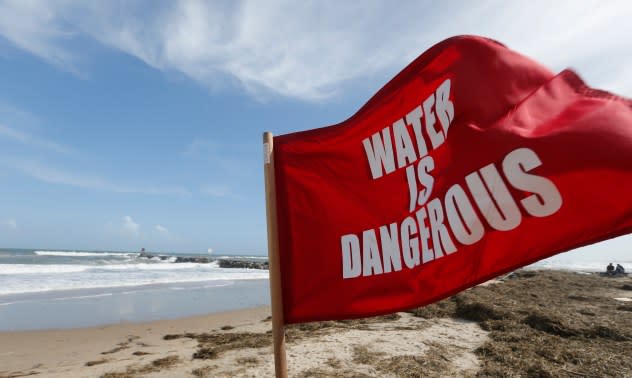 Beach warning flag - AP Photo