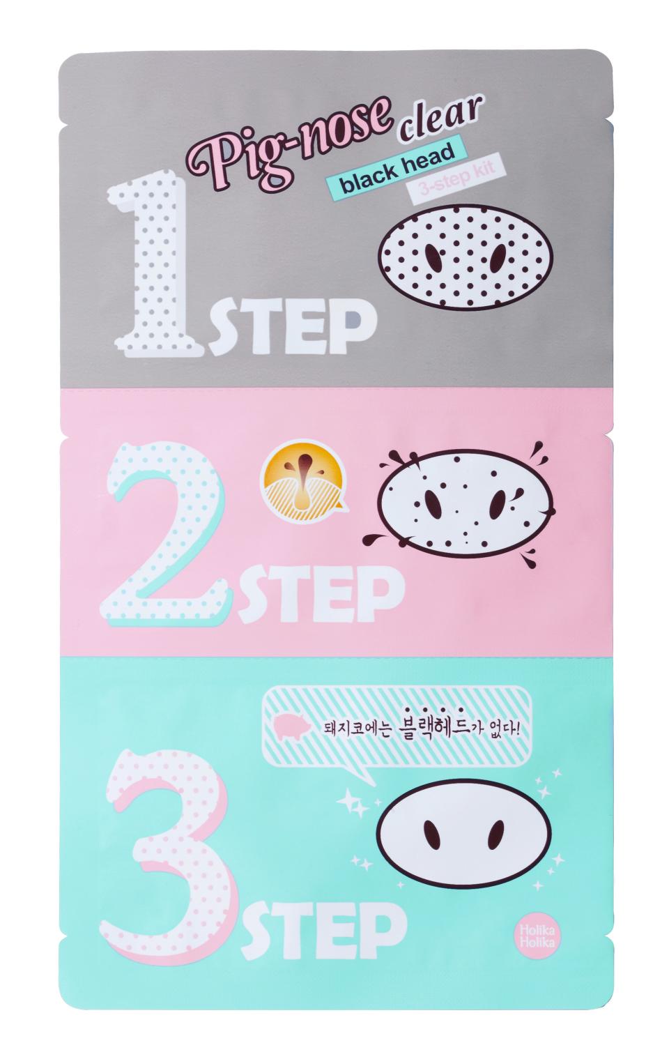 Holika Holika Pig Nose Clear Blackhead 3-Step Kit $10 for five