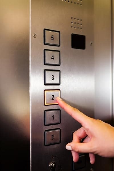 <div class="caption-credit"> Photo by: Shutterstock</div><div class="caption-title">Communal Buttons</div>The Kimberly-Clark study also found that 41 percent of ATMs, 40 percent of parking meters and 35 percent of vending machines contained dangerous levels of bacteria. Gerba's other research also indicates that debit card touchscreens, elevator buttons and grocery shopping carts also have alarmingly high germ counts.