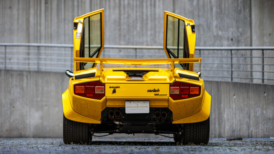 A 1988.5 Lamborghini Countach LP5000 QV supercar.