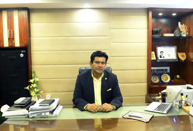 Bangladesh Cricket Board Chief executive Nizamuddin Chowdhury poses for a photograph after a interview with AFP in Dhaka on November 18, 2015