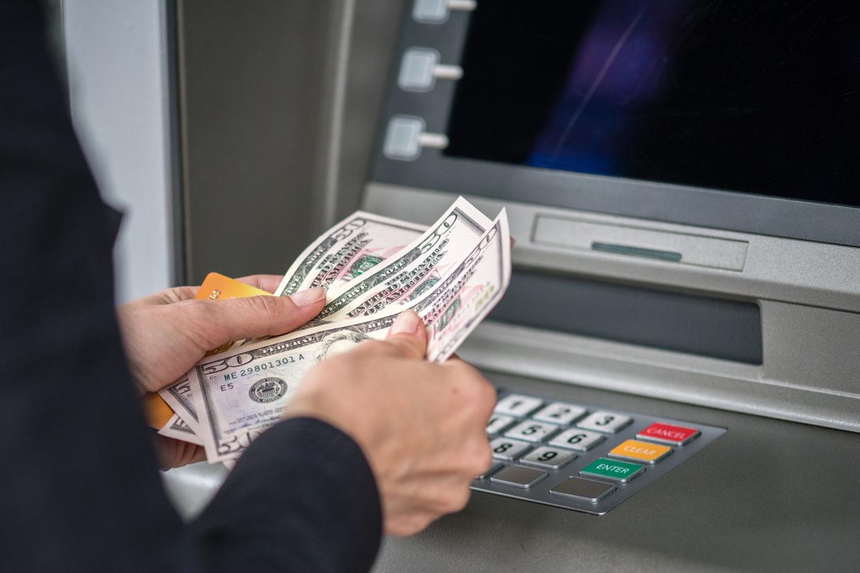 Getting cash out of an ATM