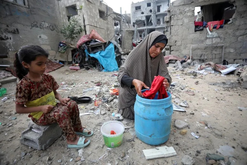 U.N. officials warn of the risk of waterborne disease in Gaza as access to drinkable water is scarce. Photo by Ismael Mohamad/UPI