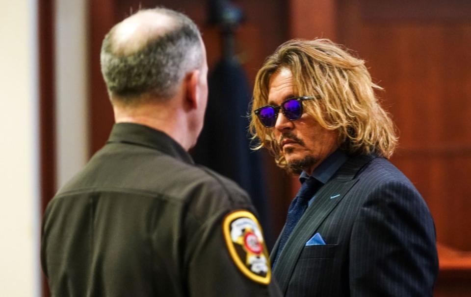 Depp in court in April 2022 (Handout)