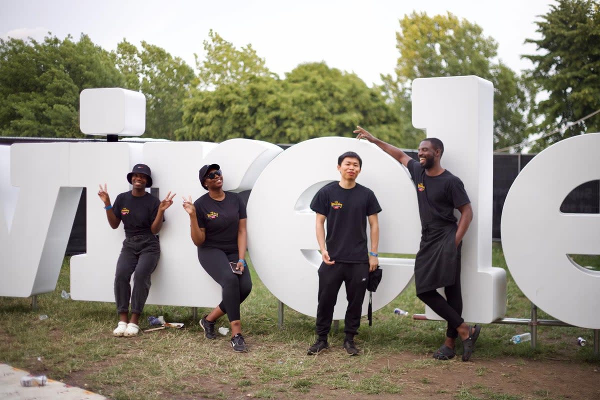 Cally Munchy: The team at Wireless Festival in July  (Cally Munchy/Facebook)