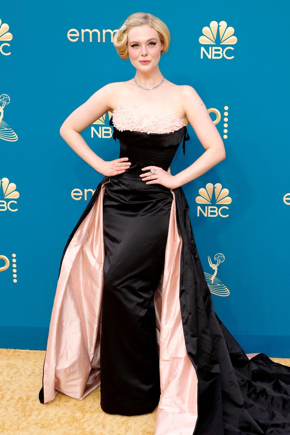 Elle Fanning attends the 74th Primetime Emmys at Microsoft Theater on September 12, 2022 in Los Angeles, California.