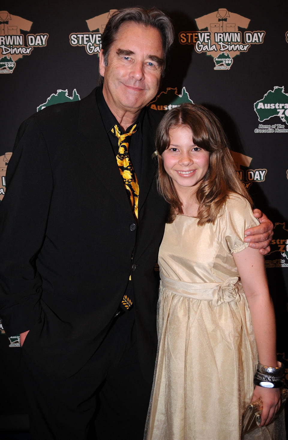 Actor Beau Bridges and Bindi Irwin arrive at the Steve Irwin Day Gala Dinner to celebrate the life Steve Irwin and raise funds for Australia Zoo Wildlife Warriors at Brisbane Convention & Exhibition Centre on November 13, 2010 in Brisbane, Australia.  (Photo by David Hardenberg/Getty Images)