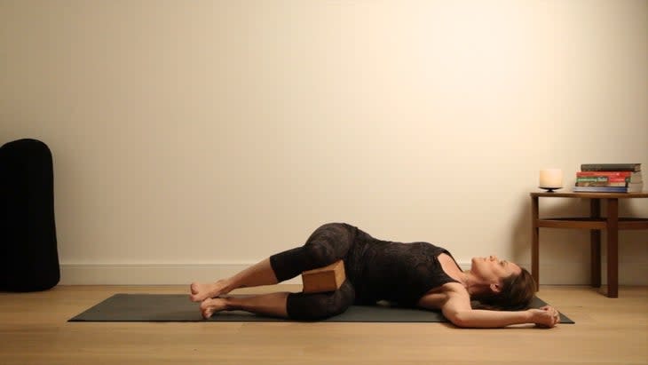 supine spinal twist