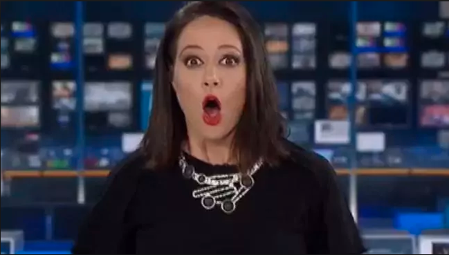 The short clip of Natasha Exelby fiddling with a pen as the nation watched has gone viral again. Photo: ABC