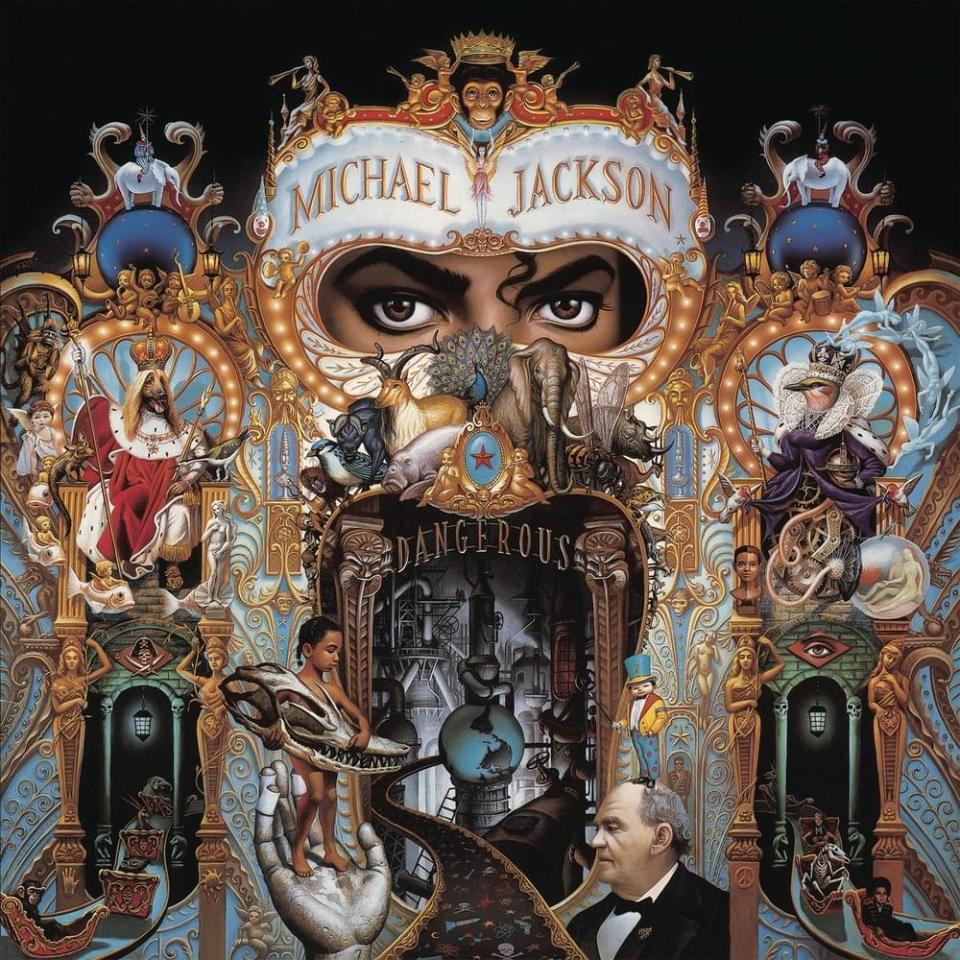 Michael Jackson Dangerous album art.