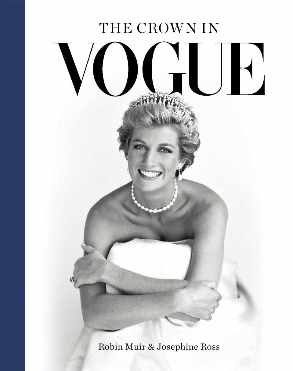 This photo shows the cover of “The Crown in Vogue” by Robin Muir and Josephine Ross. (Thunder Bay Press via AP)
