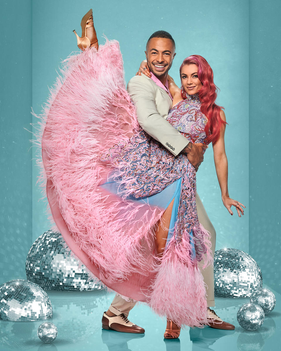 Tyler West dances with Dianne Buswell. (BBC)