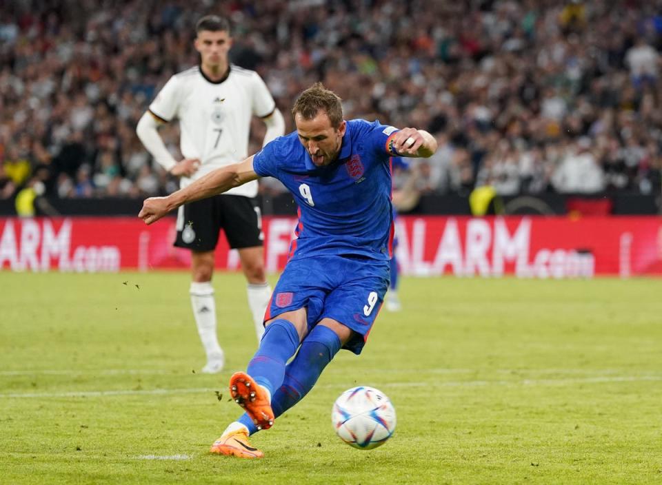 Kane scored his 50th England goal in a Nations League draw with Germany (PA)