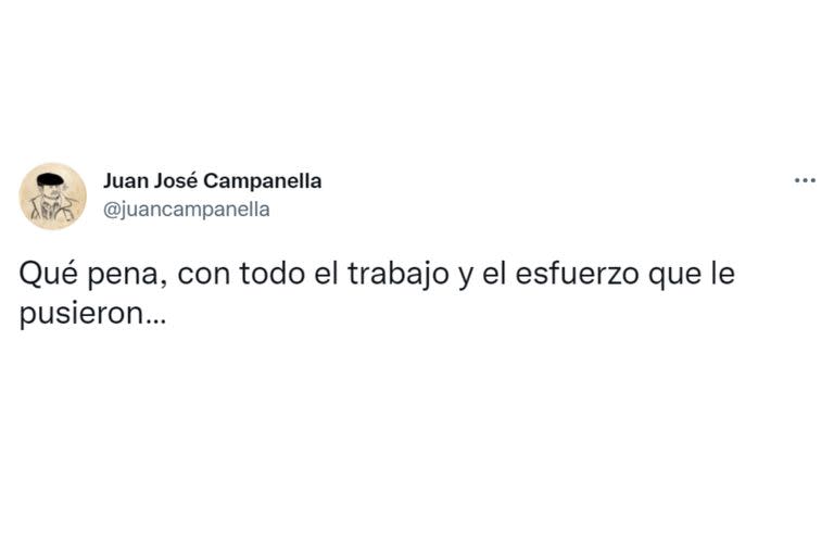 El tuit de Juan José Campanella por la disolución de la Mesa contra el Hambre