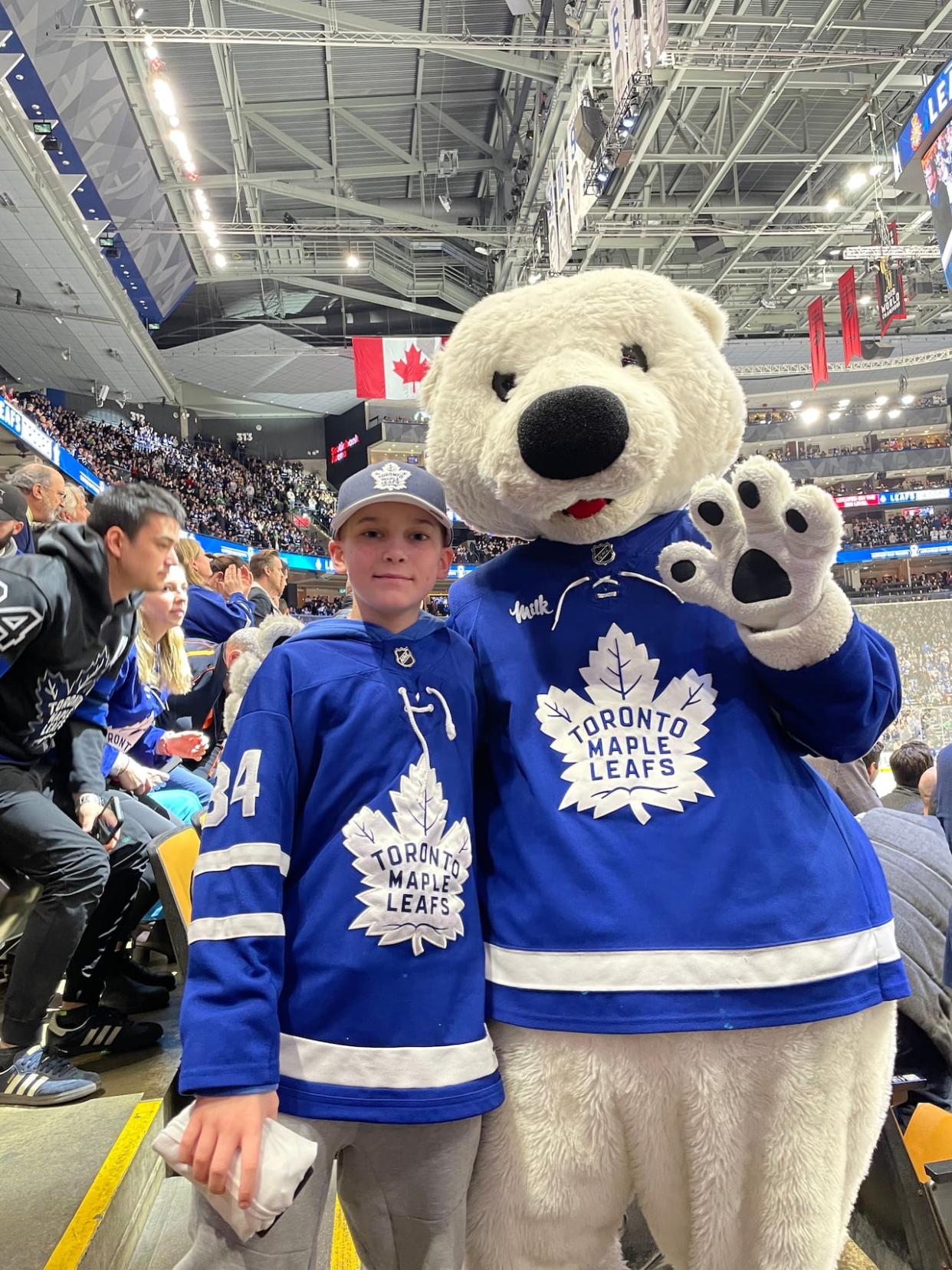 In an interview with CBC Toronto, Eli Craig said his dream is to play for the Toronto Maple Leafs. (Submitted by Ashley Goodfellow Craig  - image credit)