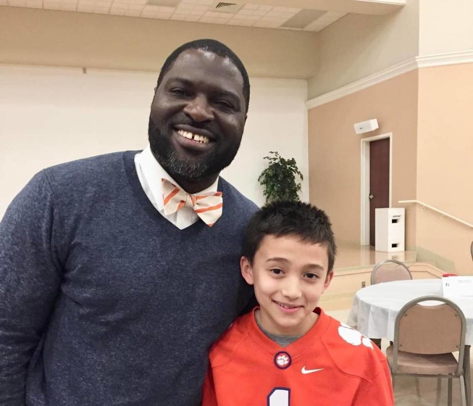 Former Clemson quarterback Woody Dantzler currently lives in Anderson, where he’s an active mentor and motivational speaker. He also earned a master’s degree in Biblical and theological studies from Anderson University this month. Photo courtesy of Woody Dantzler