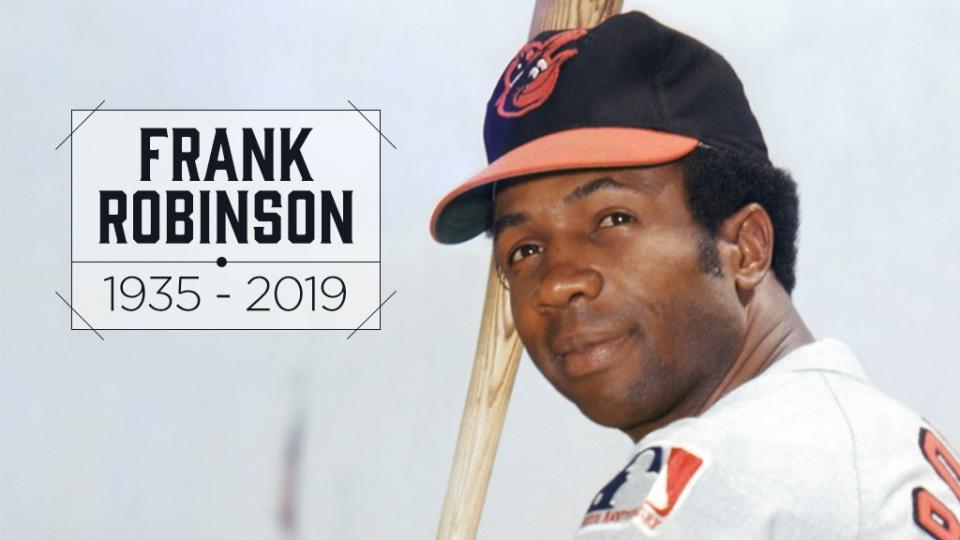 美國職棒大聯盟(MLB)傳奇球星、同時也是首位黑人總教練羅賓遜(Frank Robinson)在7日辭世，享壽83歲。 (圖:MLB推特)