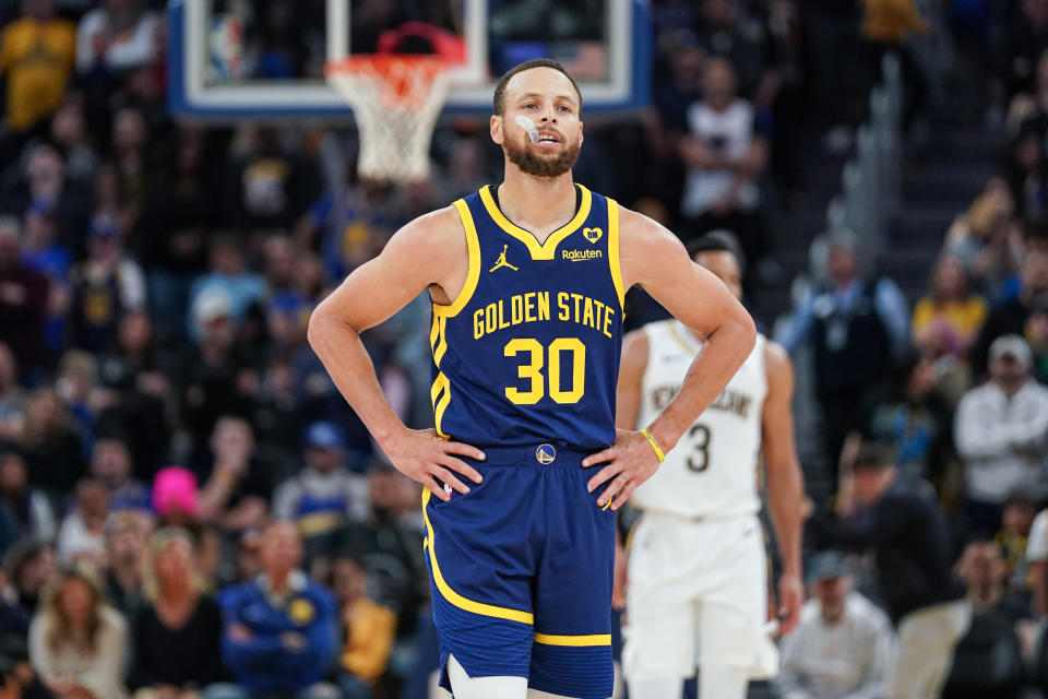 金州勇士Stephen Curry。(Photo by Kavin Mistry/Getty Images)