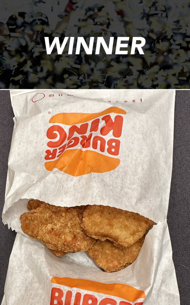 Winner: Burger King's nuggets