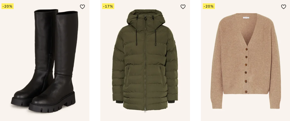 Stiefel, Winterjacke oder doch etwas ganz anderes? Beim aktuellen Sale von Breuninger werden alle fündig! (Bild: Breuninger)