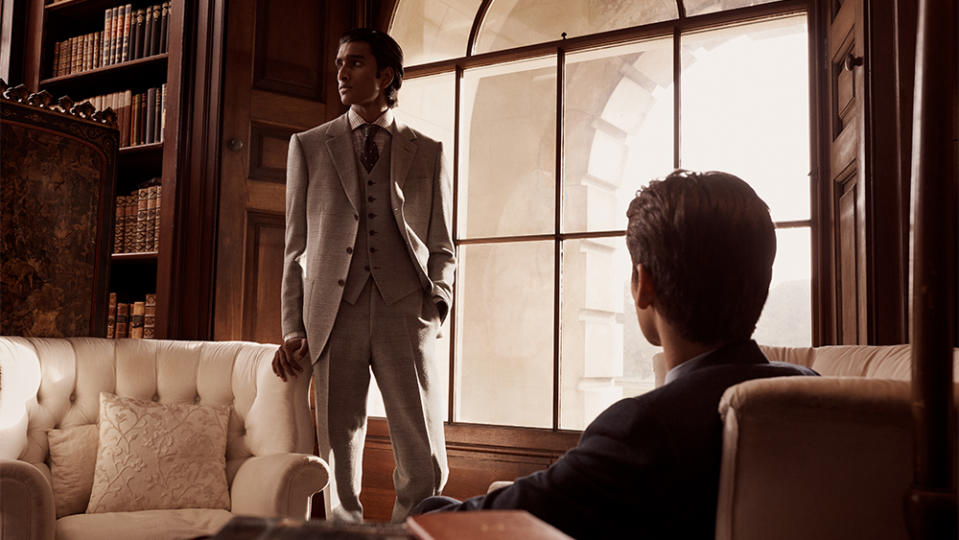 A three-piece suit from the new Kingsman collection.