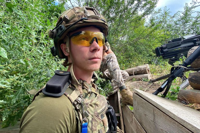 Oleksandr, joven soldado ucraniano que pelea en la ciudad de Kupiansk