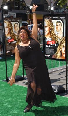 Mary Bond Davis at the world premiere of Warner Brothers' New York Minute