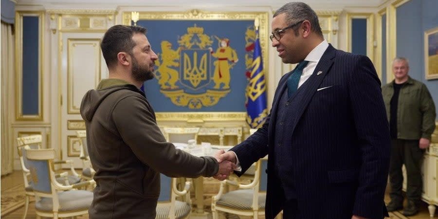 Zelenskyy held a meeting with James Cleverley during his visit to Kyiv