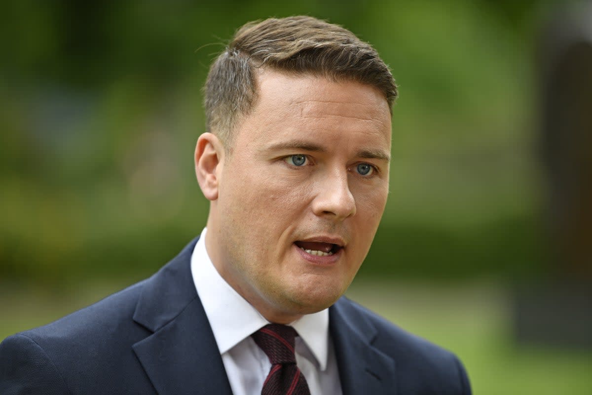 Shadow Health Secretary Wes Streeting warning of the risk to patient safety during the planned junior doctors’ strike  (PA Wire)