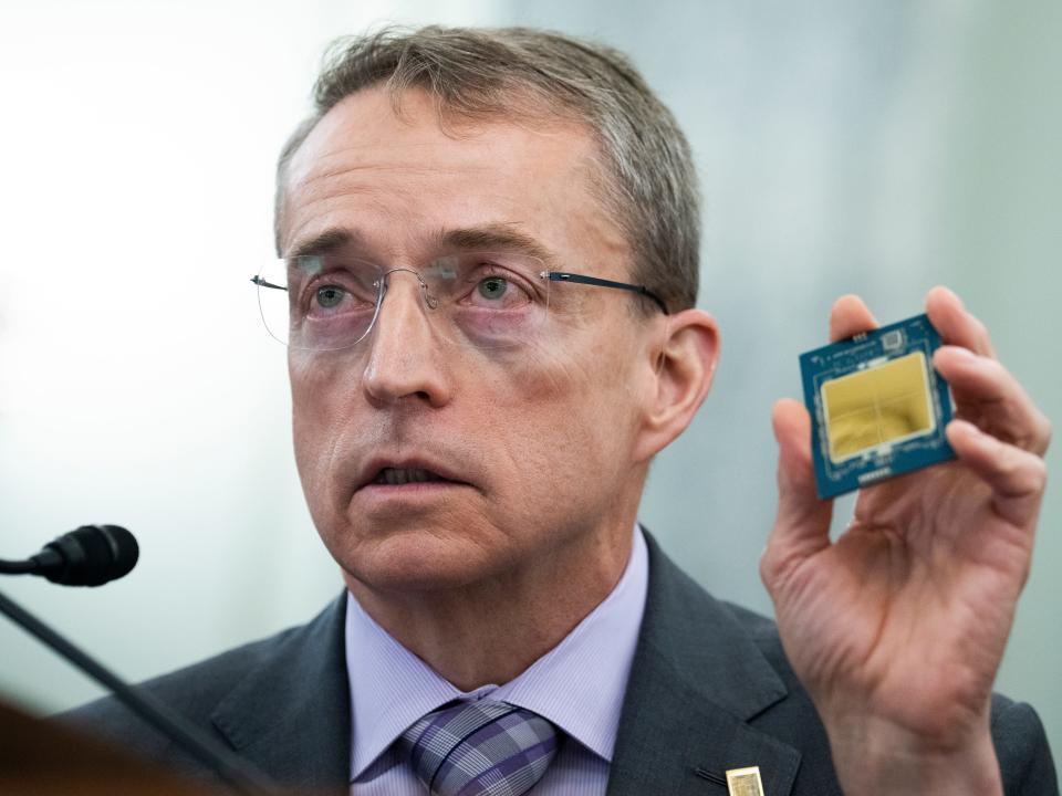 Pat Gelsinger, CEO, of Intel Corporation, testifies during the Senate Commerce, Science, and Transportation hearing on semiconductors titled Developing Next Generation Technology for Innovation, in Russell Senate Office Building on Wednesday, March 23, 2022. The hearing focused on American semiconductor competitiveness, supply chains, and CHIPS legislation.